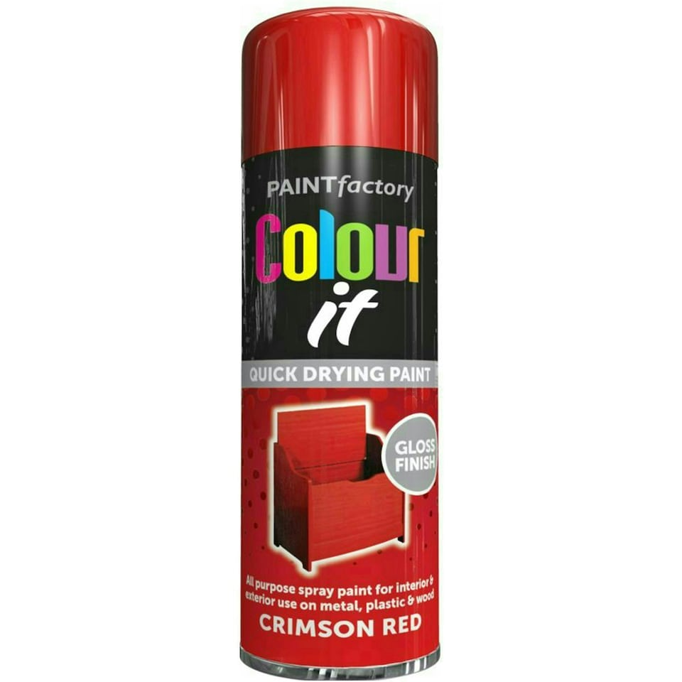 image 1 of Primer Spray Paint Aerosol Auto Car Wood Metal 250ml Red