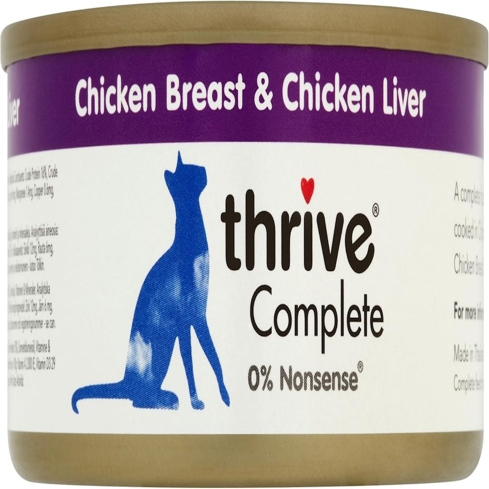 image 1 of thrive Cat 100% COMPLETE - CHICKEN BREAST & CHICKEN LIVER (pack of 12)
