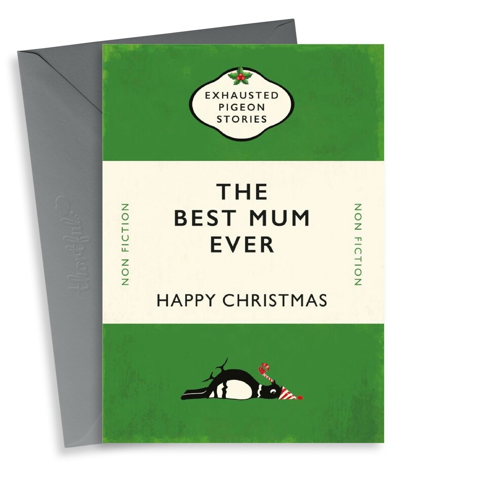image 1 of Cute Christmas Card - Best Mum - Penguin Book Parody