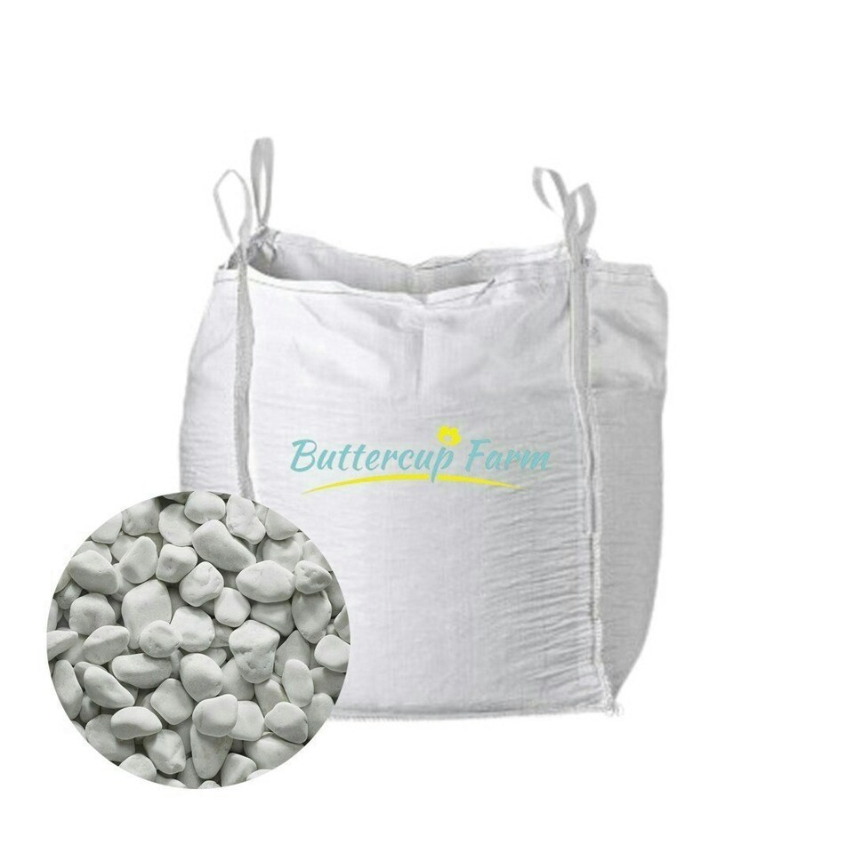 image 1 of 50-70mm White Dover Cobbles - Premium Aggregate Bulk Bag - 850 kilos