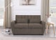 image 2 of Gibson 2-Seater Velvet Pull-Out Sofa Bed with Firm Support - Brown | Brown | Two Seater | 1