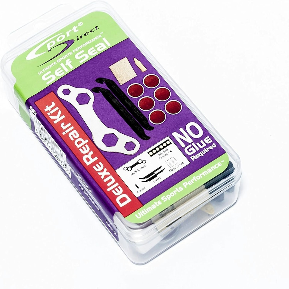 image 1 of Sport Direct Bike Deluxe Self Seal Repair Kit + Tyre levers & Multi Size Spanner