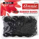 image 1 of Annie 300 Rubber Bands Black Small Size 1/2" #3147 Elastic Hair Tie