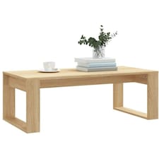 Rectangular Coffee Table Living Room Furniture Oak Brown