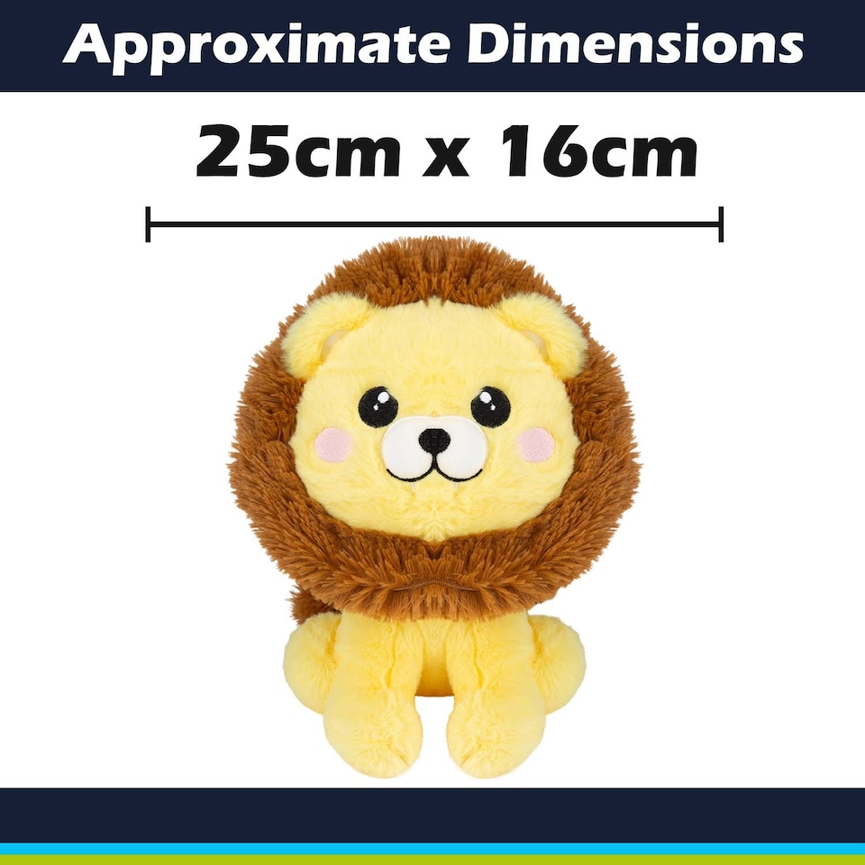 image 1 of PMS Kawaii Zoo Lion Soft Toy Multi-coloured - 25cm x 16cm
