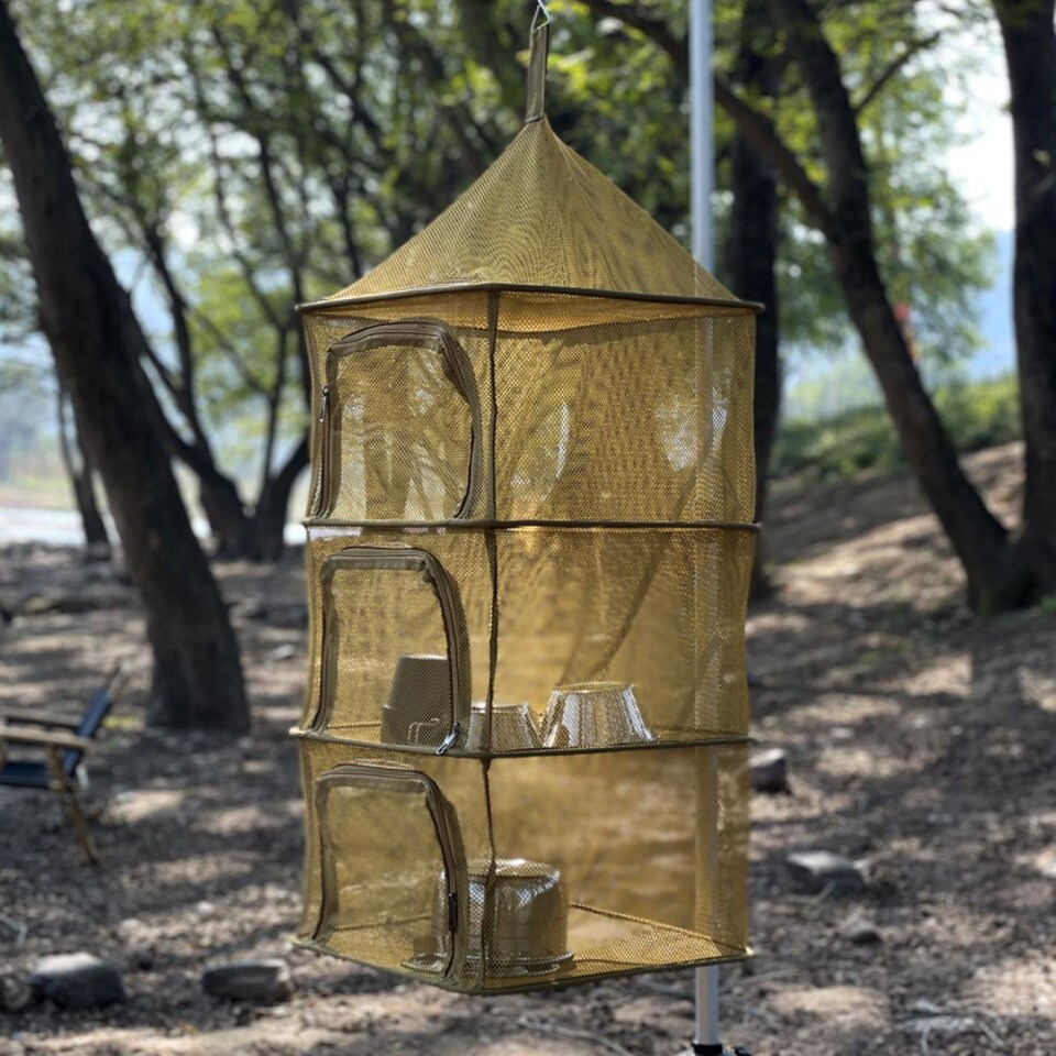 image 1 of Outdoor Folding 4-Layer Multi-Functional Drying Net