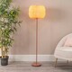 image 1 of ValueLights Bett Pink Metal Floor Lamp with Origami Paper Fold Lampshade - Bulb Included