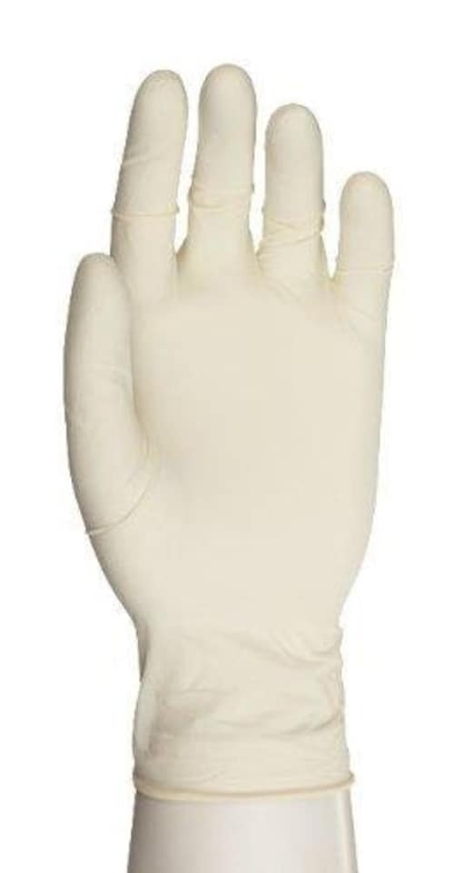 image 1 of Aurelia Vibrant Powder Free Clear Latex 100 Disposable Gloves Xtra Large | Clear | X-Large