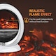 image 4 of HOMCOM Table Top Electric Fireplace Heater W/ LED Flame Rotatable Head Black