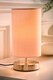 image 3 of ValueLights Francis Pair Chrome Touch Table Lamp Pink Shades | Silver | Pink
