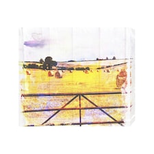 Hay bale (Canvas Print) 36" x 24"