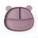 image 1 of Callowesse Silicone Divided Baby Suction Plate | BPA-Free | Dishwasher Safe | Microwave Safe Pink