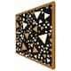 image 4 of Triangles on black (Picture Frame) Grey | M