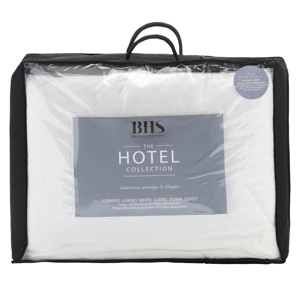 image 1 of BHS 5 Star Hotel Collection 15 Tog White Goose Down Double Duvet, White