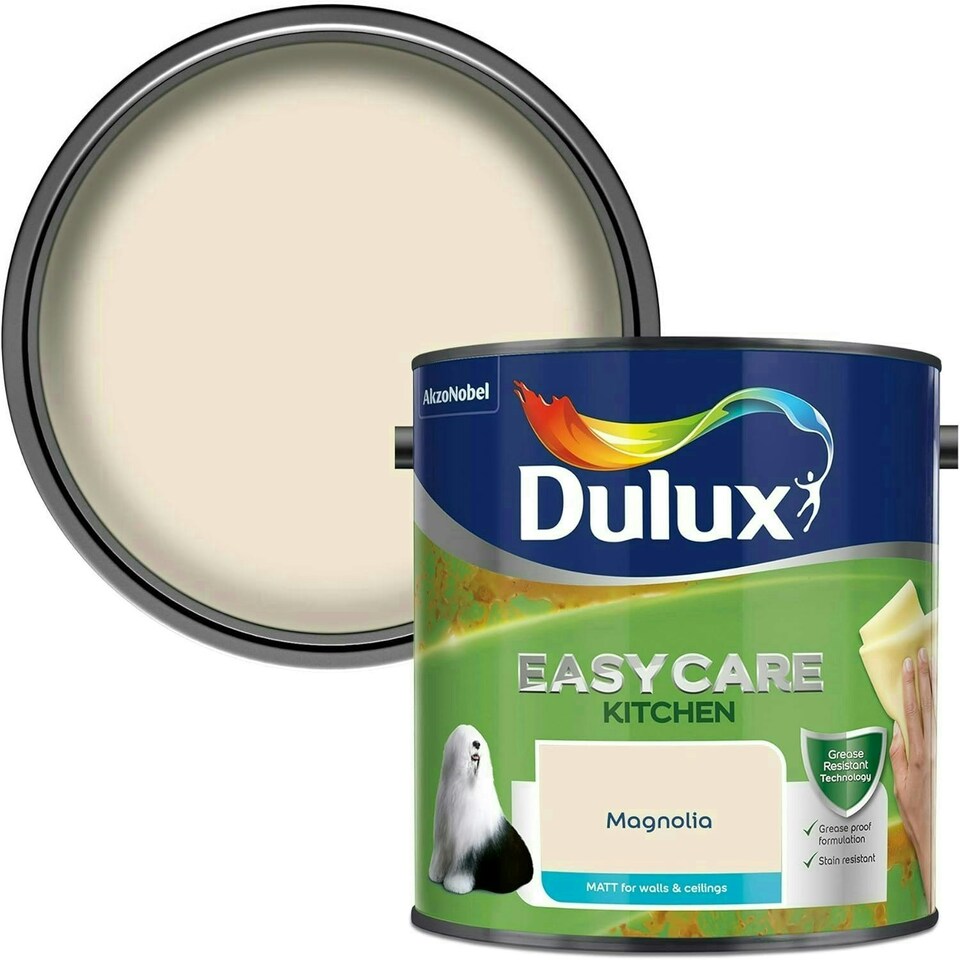 image 1 of Dulux Easycare Kitchen Matt 2.5L Magnolia