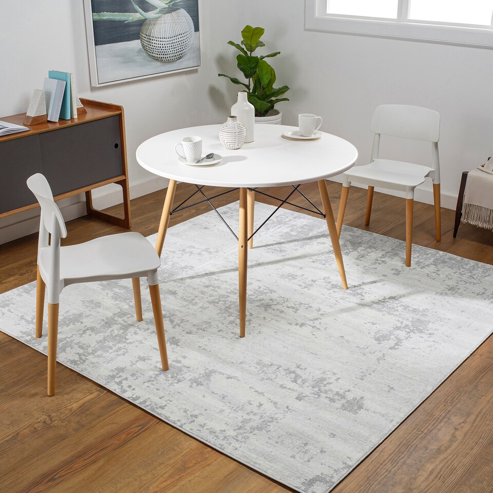 LIVABLISS Monaco-Abstract Modern Marble Square Rug 200 x 200 cm