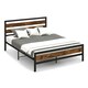image 2 of COSTWAY King Size Bed Frame Metal Platform Bed