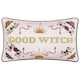 image 2 of Furn Good Witch Embroidered Velvet Cushion | White | Angel White