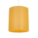 image 2 of Contemporary and Sleek Ochre Linen Fabric 6 Cylindrical Lamp Shade 60w Maximum | Yellow | 6"