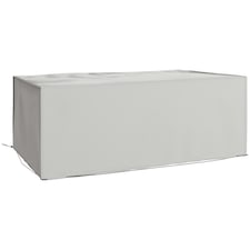 Outsunny 205x145x70cm UV Rain Protective Cover For Garden Patio Rattan Furniture Grey | 210 x140 x80 cm