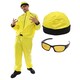 image 1 of 90's Rapper Costume - Yellow Hat & Glasses Yellow | L