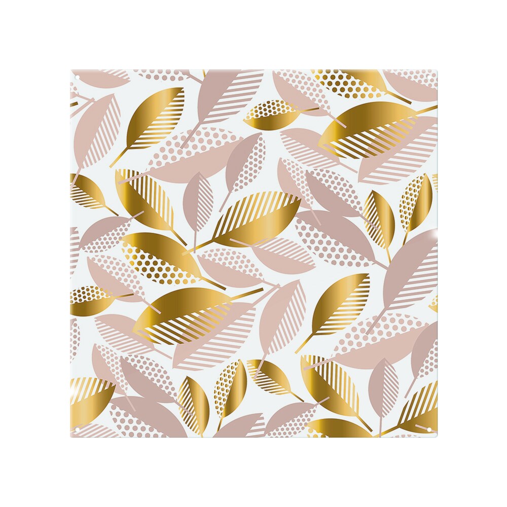 Pastel Rose And Gold Autumn Splash Back White