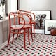 image 3 of Fine Decor Floorpops Floor Tiles (Pack of 10) - Black/White/Red - One Size Black | One Size