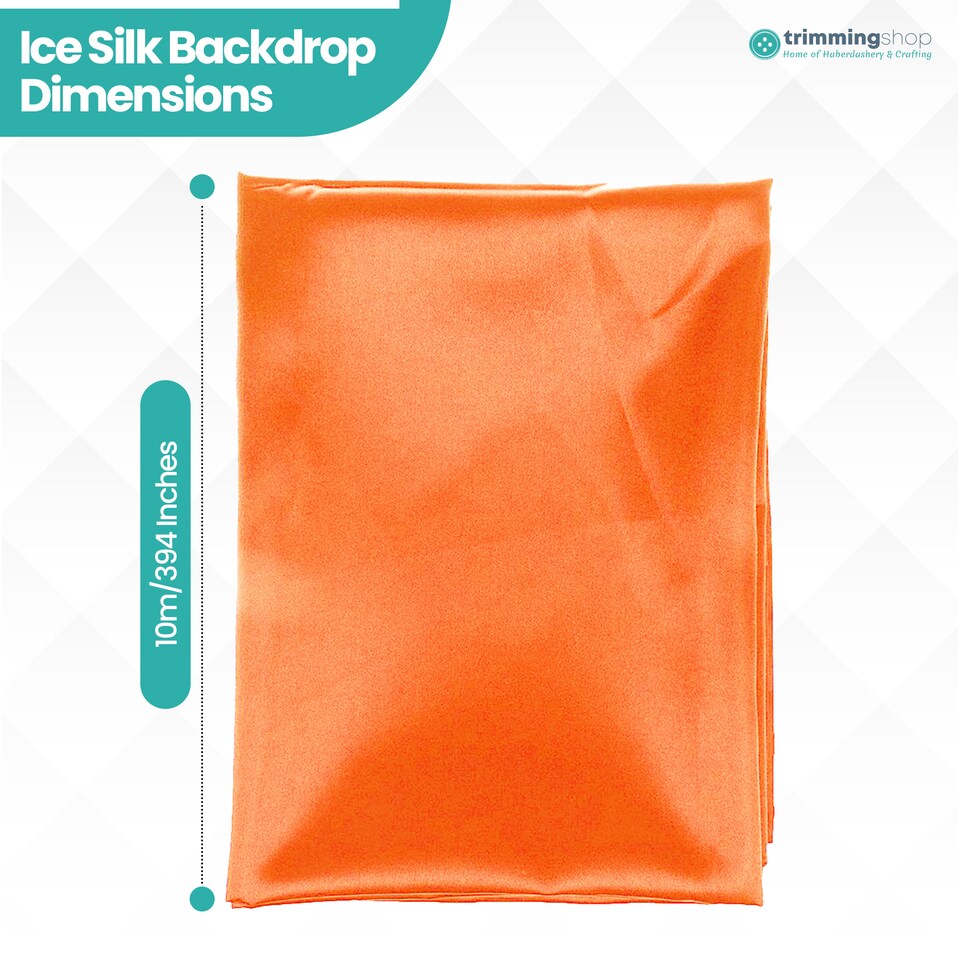 image 1 of 10m Ice Silk Fabric, Satin Material Silk Overlay, Backdrop Fabric