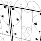 image 9 of Outsunny Set of 2 Metal Trellis for Climbing Plants, Leaf Design, 50 x 181cm