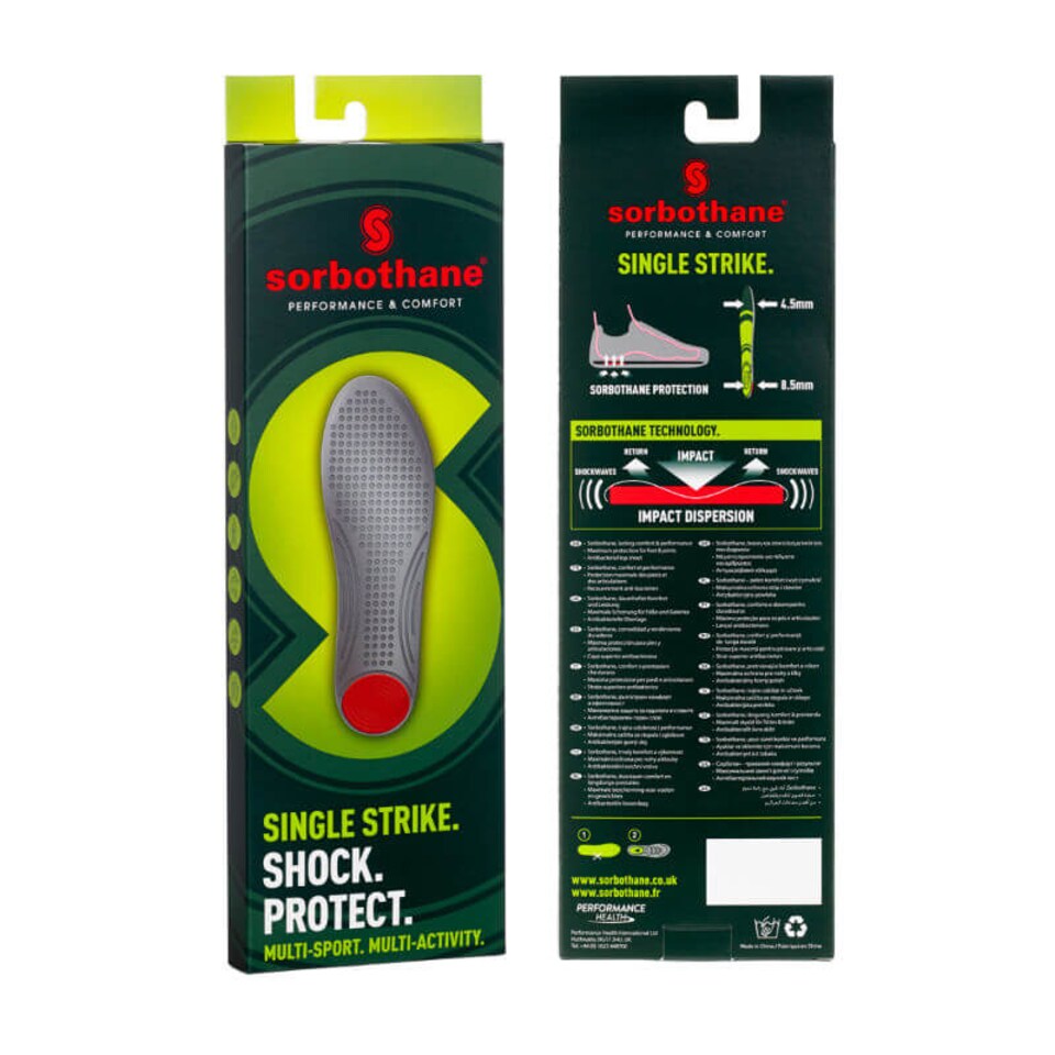 image 1 of Sorbothane Single Strike Heel-Impact Insoles — Sorbothane Polymer, UK 10-11 (Pair) | Multi | 10-11 UK