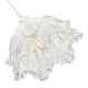 image 3 of Modern Scallop Rimmed Moulded Clear Glass Pendant Ceiling Light Shade