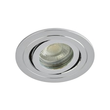 BHS Fion Circular IP65 Tiltable Downlight | Silver | Chrome | 1