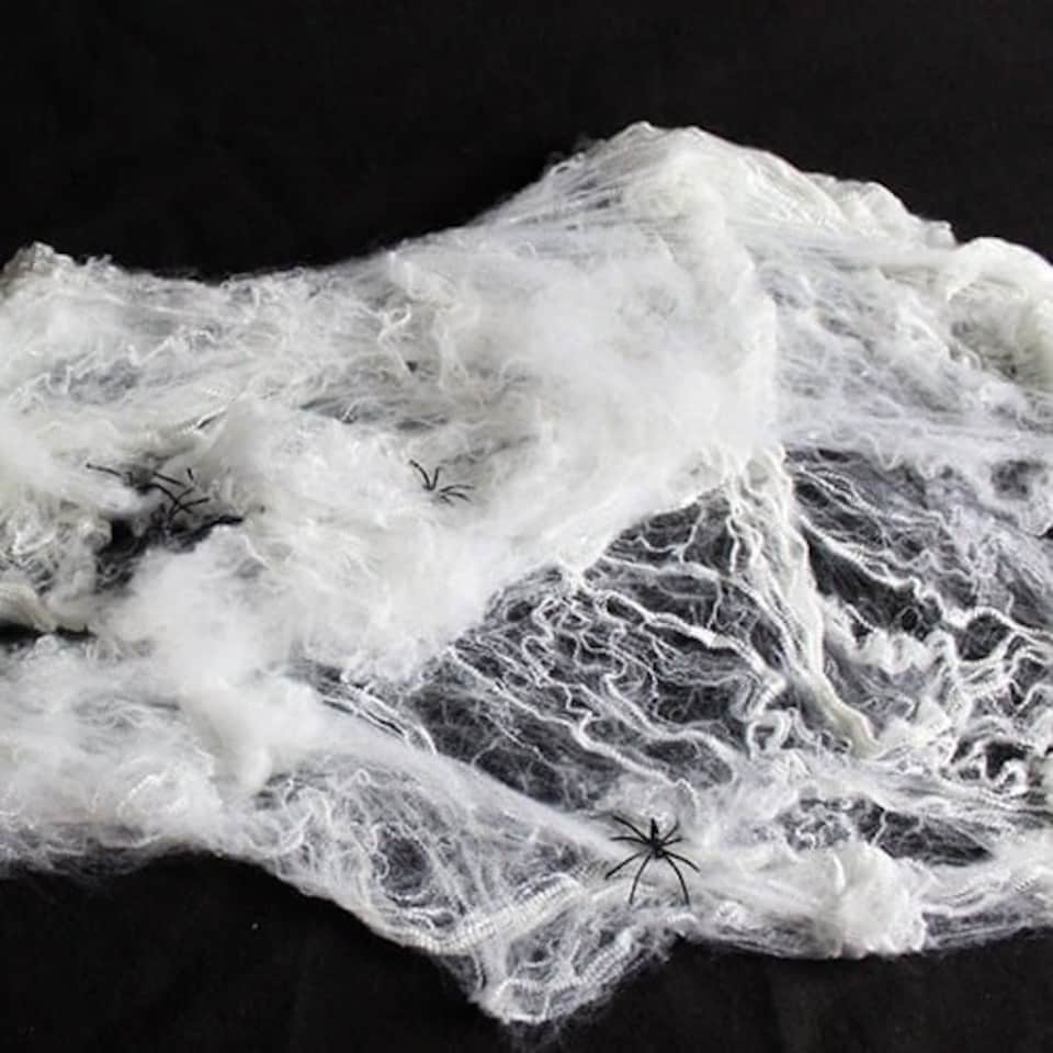 Halloween Spider Web Decoration With Spiders