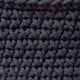 image 3 of Homescapes Black Cotton Knitted Round Storage Basket - 37 x 21 cm | Black | Black | M