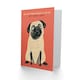 image 2 of Because Lover Cute Pug Arty Dog Friends Funny Birthday Card