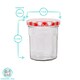 image 3 of Argon Tableware Glass Jam Jars with Green Gingham Lids - 150ml - Pack of 6