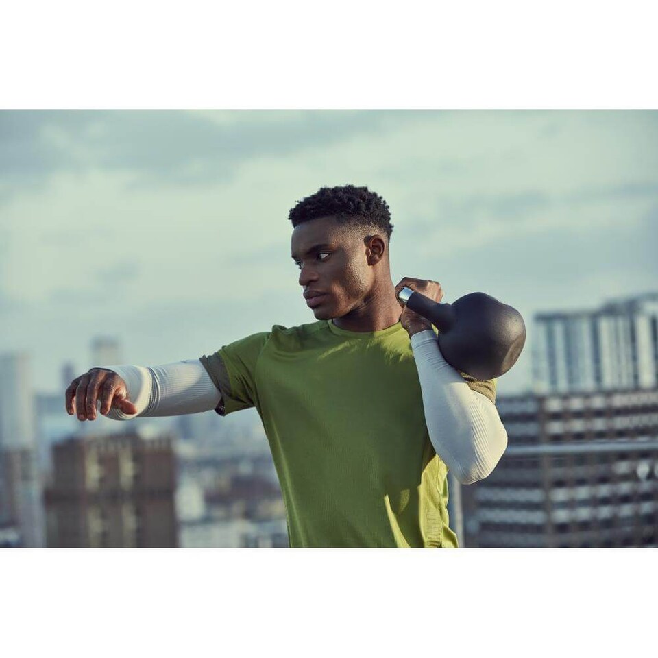 image 1 of Adidas 16 kg Neoprene-Coated Cast Iron Kettlebell | Black | Black | Not provided