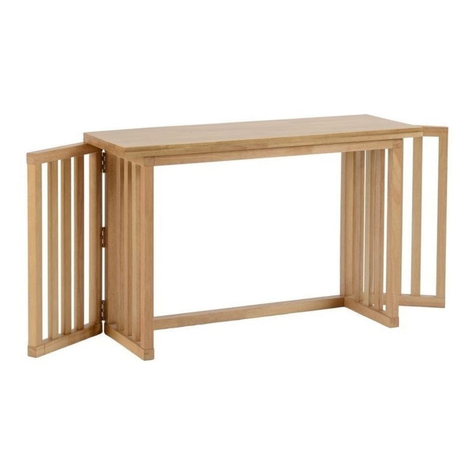 image 1 of Richmond Foldaway Dining Table - L80 x W120 x H77 cm - Oak Varnish Brown