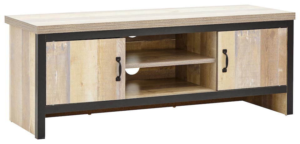 image 1 of Boston 2 Door TV Unit | Brown | Oak