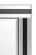 image 3 of Dalton Large Black + Silver Bevelled Triple Edge Wall Mirror 144 x 115.5cm | Black