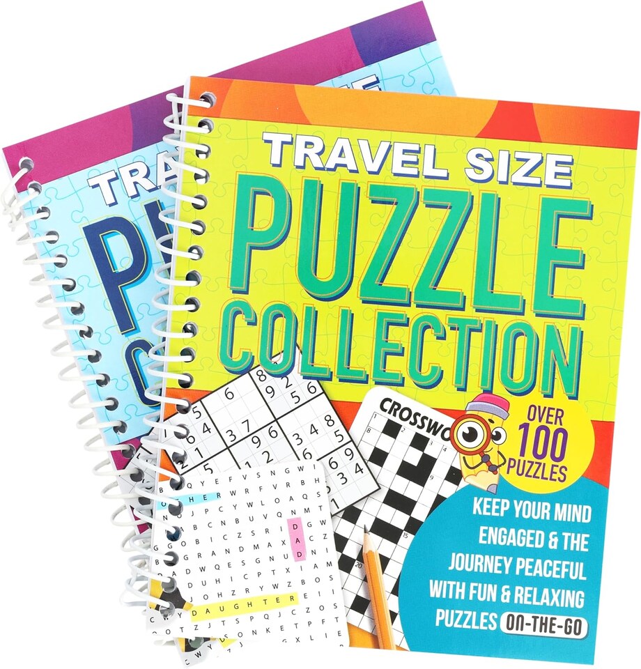 image 1 of Puzzle Books Collection Set of 2 Crossword, Sudoku & Word Search (Puzzle)