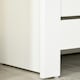 image 8 of HOMCOM 12-Shoe Storage Cabinet 4 Shelves 2 Drawers Tabletop 4 Legs Modern White