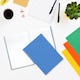 image 4 of Pack of 10 A5 160 Pages 8mm Ruled Assorted Colour Casebound Notebooks | Multi