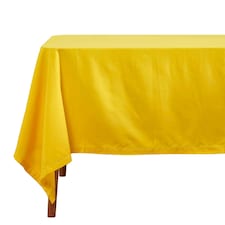 Homescapes Yellow Tablecloth - 178 x 300 cm Yellow