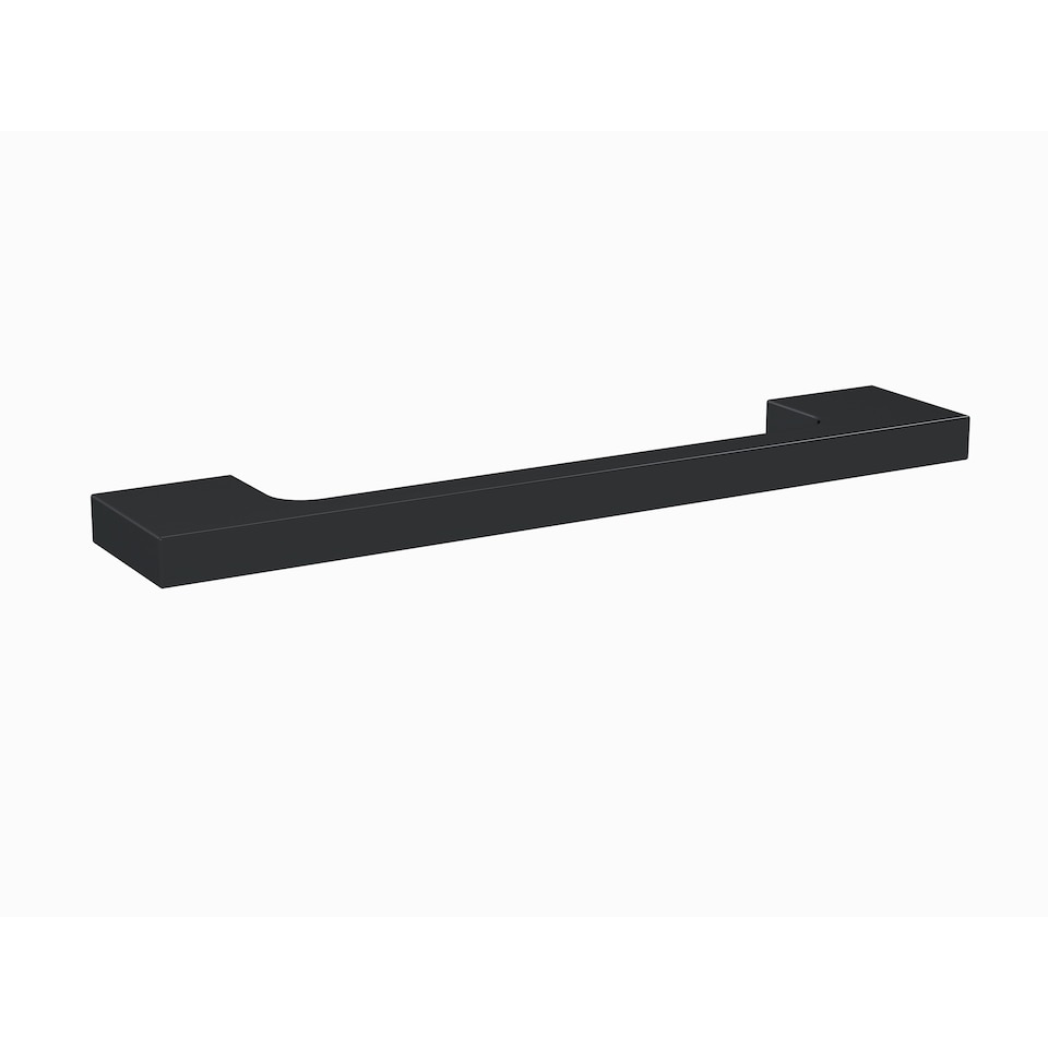 image 1 of Balterley Bathroom Furniture Replacement Handle Slimline Square D Shape Handle Cabinet Handle | Silver | Black | 1