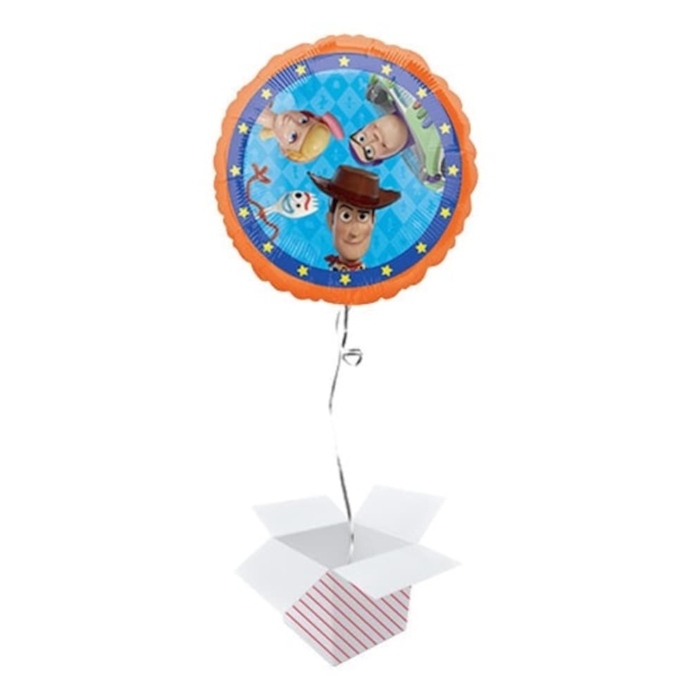 Toy Story 4 Round Foil Helium Balloon - Inflated Balloon in a Box