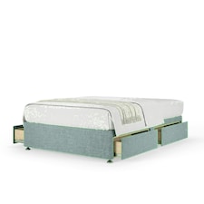 Duckegg Linen 4 Drawer Divan Base King Size