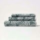 image 2 of Homescapes Green Botanical Pattern Cotton Hand Towel | Green