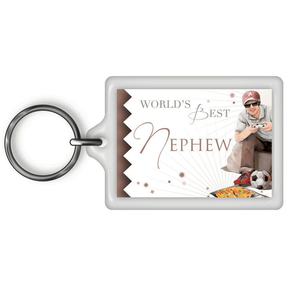 image 1 of World's Best Nephew Celebrity Style Keyring