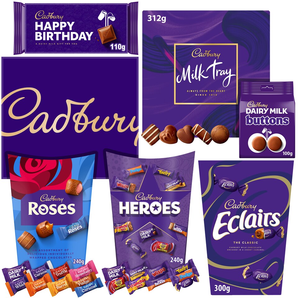 image 1 of Cadbury "Happy Birthday" Chocolate Sharing Hamper